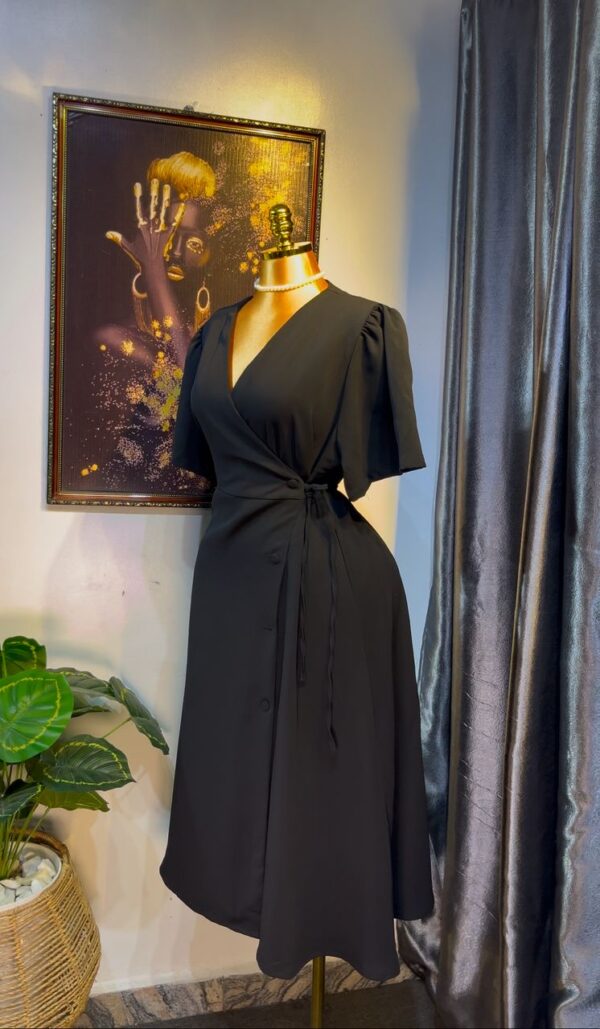 Black flare gown - Image 2